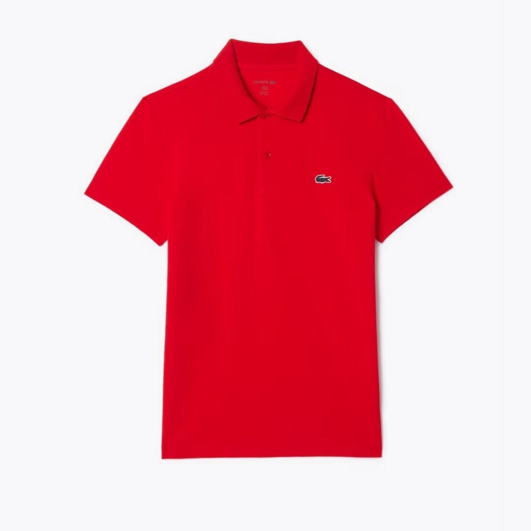 LC Regular Fit Cotton Blend Polo Shirt Lacoste Aurev Red S 