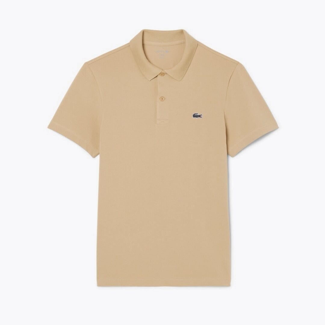 LC Regular Fit Cotton Blend Polo Shirt Lacoste Luxvian Beige S 