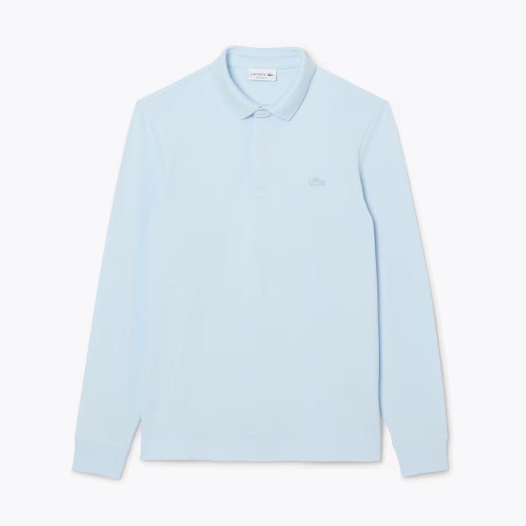 LC Regular Fit Paris Stretch Piqué Polo Shirt Lacoste Aurev Blue S 