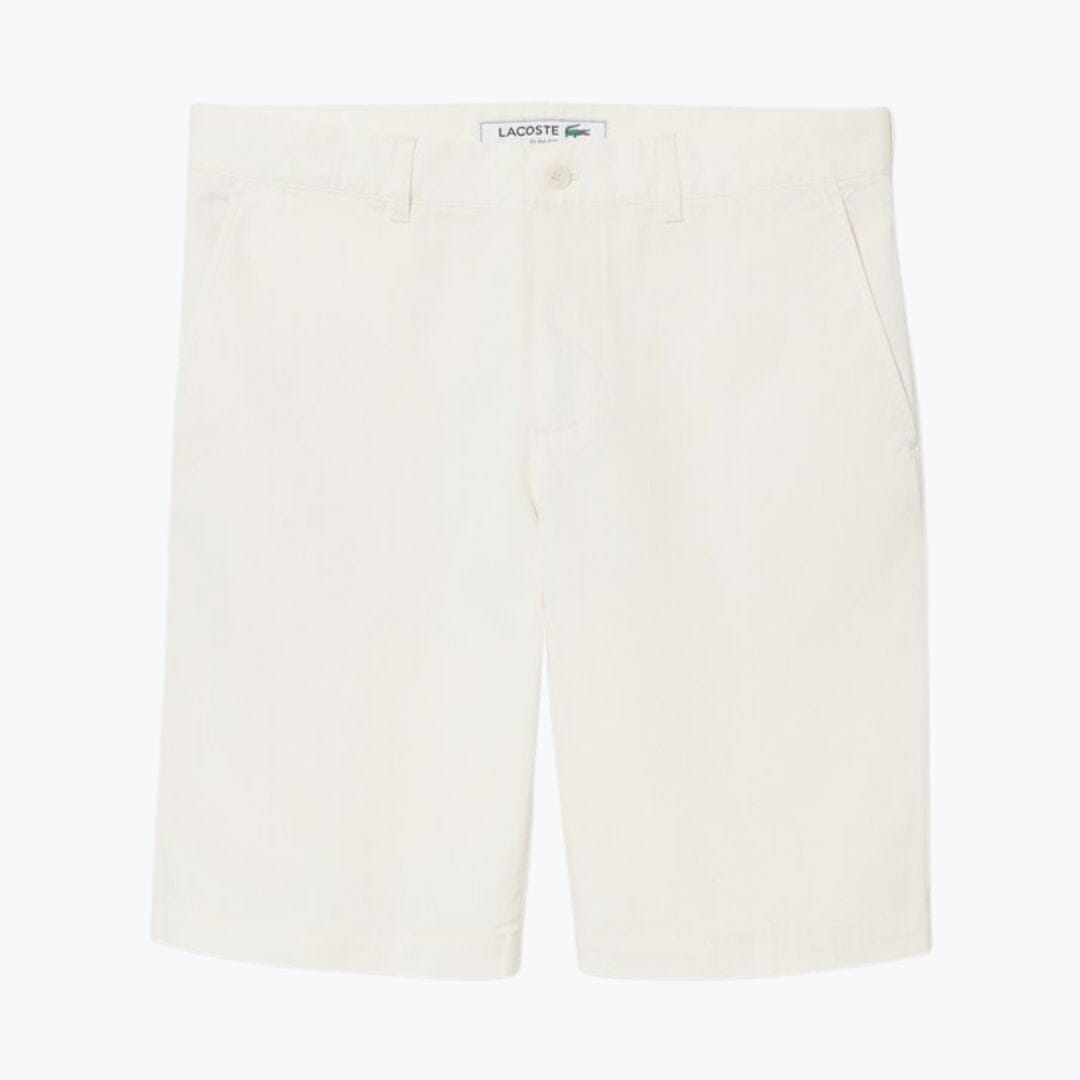 LC Slim Fit Stretch Cotton Chino Shorts Lacoste Luxvian White S 