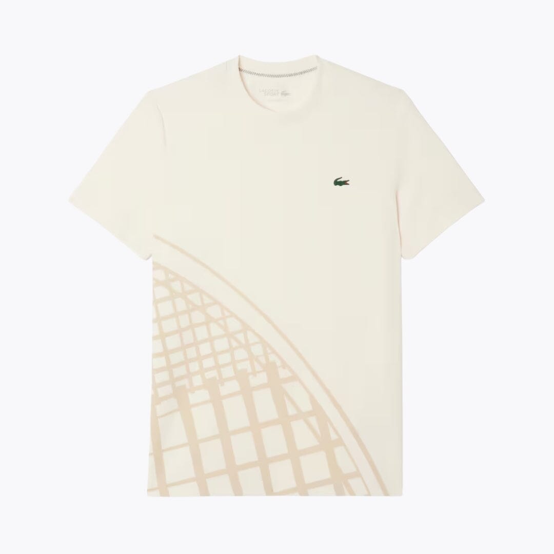 LC Ultra Dry Printed Tennis T-shirt Lacoste Luxvian White S 