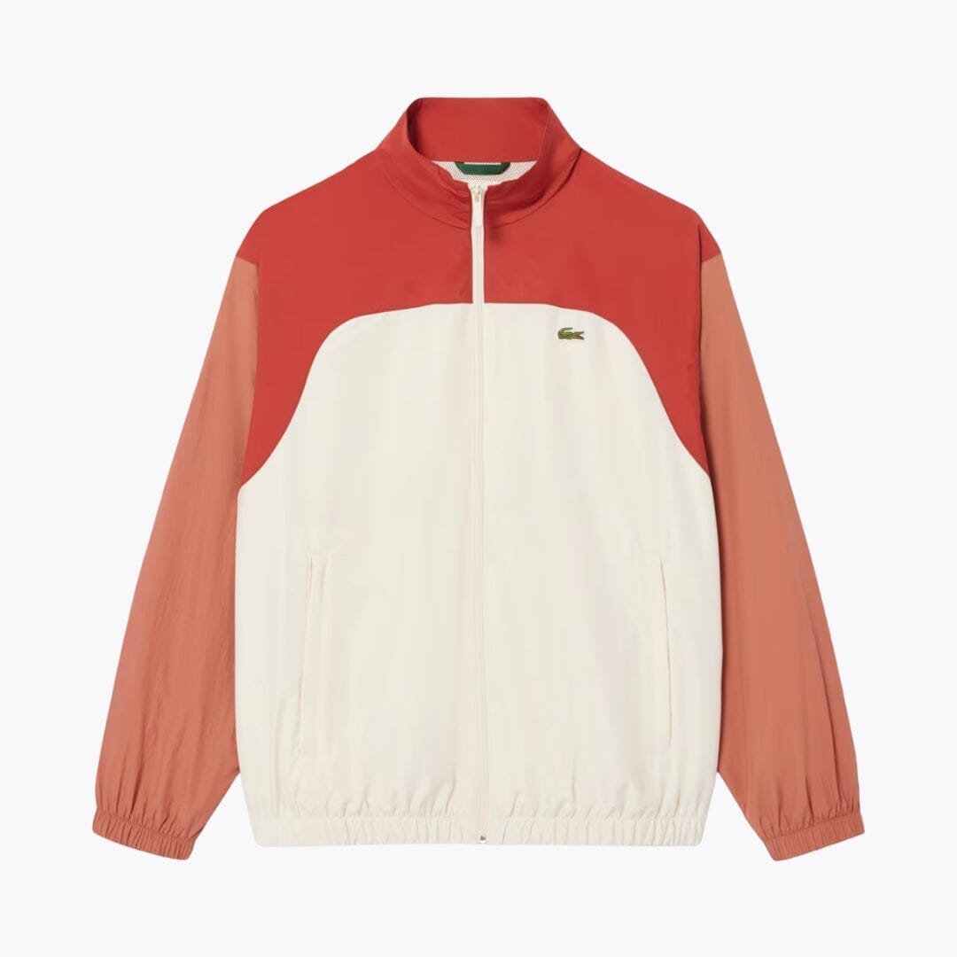 LC Water-Repellent Colour-Block Track Jacket Lacoste Luxvian White / brown / light brown S 