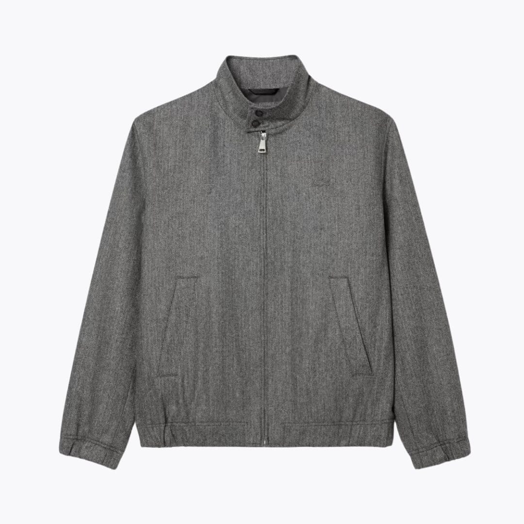 LC Wool Harrington Jacket Lacoste Luxvian Grey S 