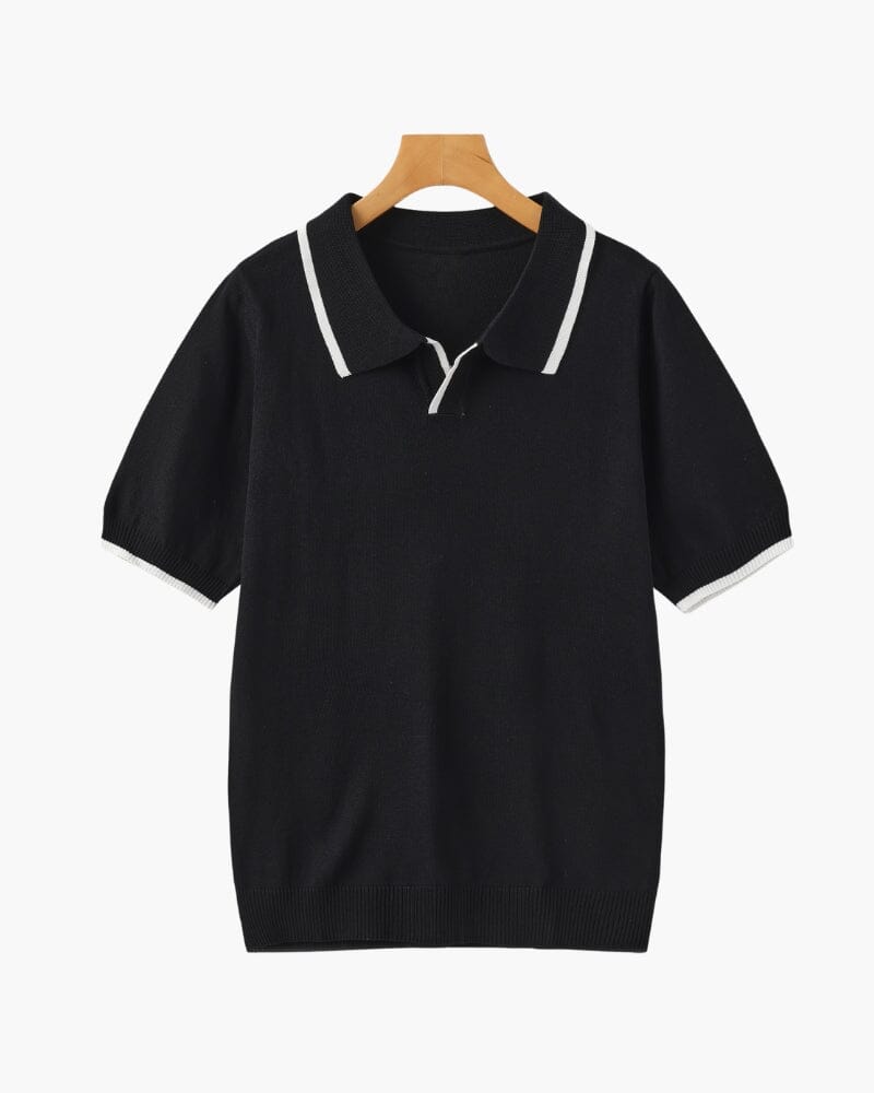 Monaco Edge Polo Luxvian Schwarz XS 