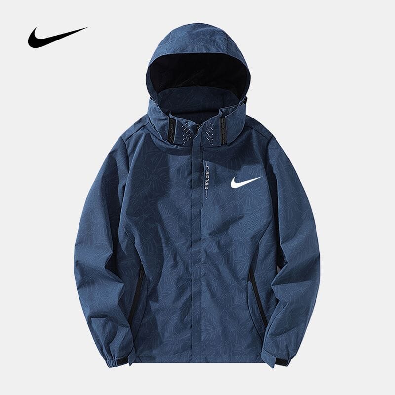 NK Men's Hooded Casual Jacket Nike Luxvian Blue S 