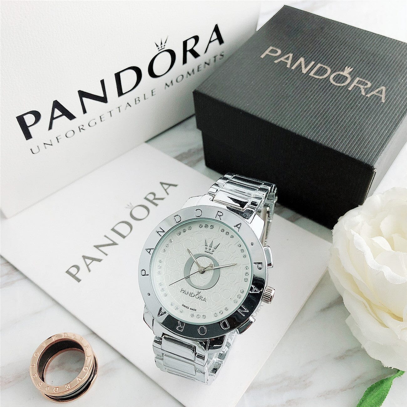 P A N D O R A Valentine's Pandora Montevaro Silver 
