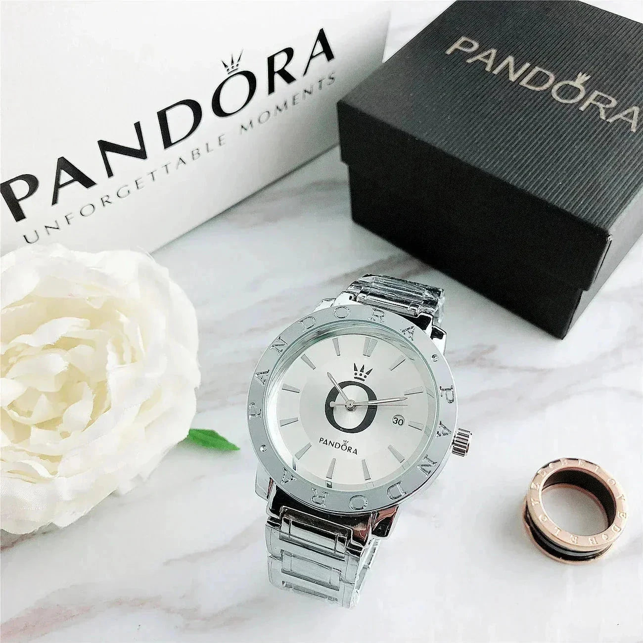 P A N D O R A Wristwatch Glamour Pandora Montevaro Silver 