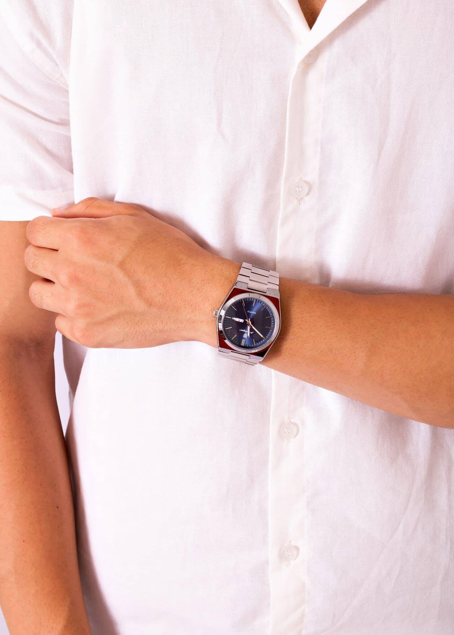 POEDAGAR Essenza 40mm Watch - Water Resistant | Stainless Steel Poedagar Luxvian 