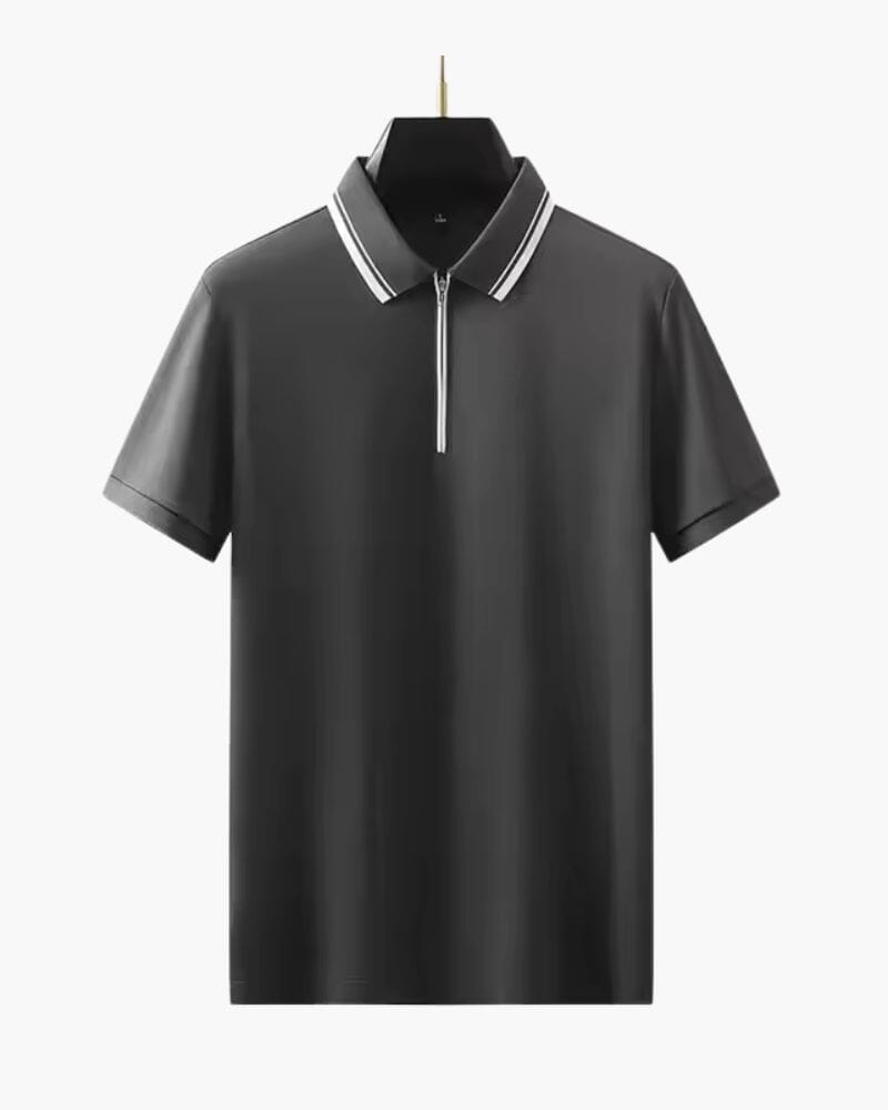 Ridgeway Zip Polo Luxvian Dunkelgrau XS 