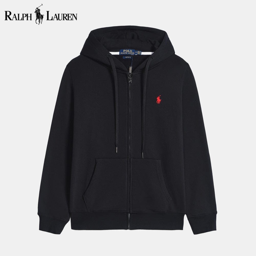 RL Classic Essential Cotton Hoodie Ralph Lauren Montevaro Black S 