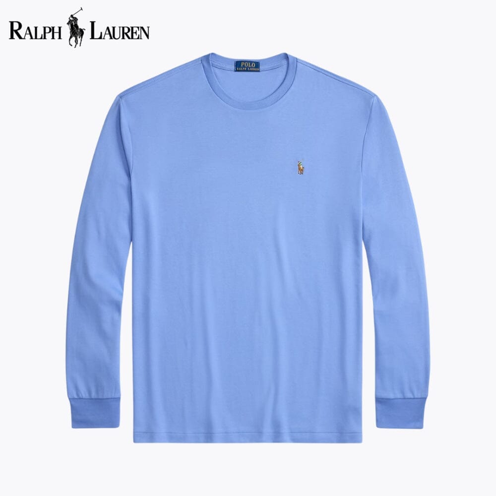 RL Classic Fit Soft Cotton Crewneck T-Shirt Ralph Lauren Luxvian Blue S 
