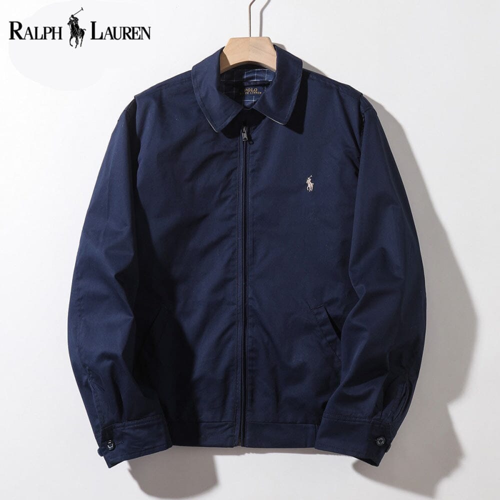 RL Classic Modern Bomber Jacket Ralph Lauren Montevaro Blue S 