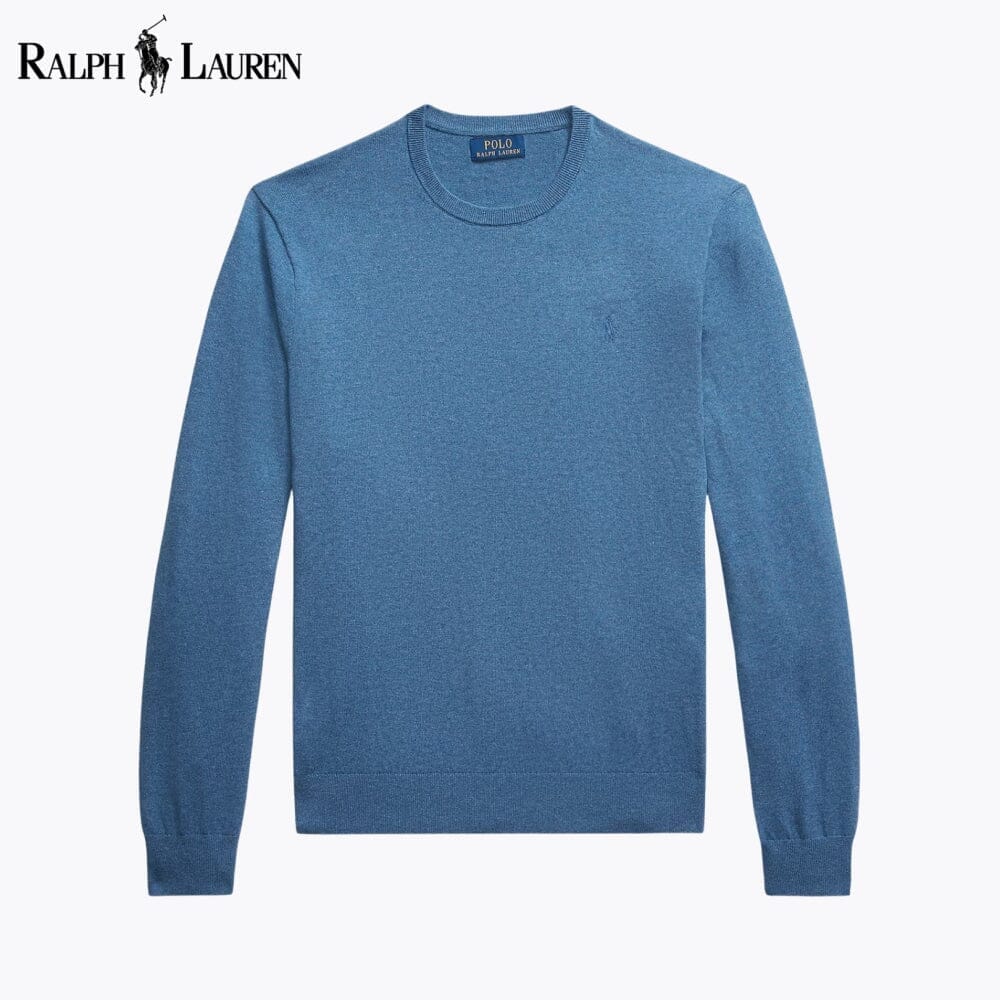 RL Cotton-Cashmere Crewneck Jumper Ralph Lauren Luxvian Blue S 