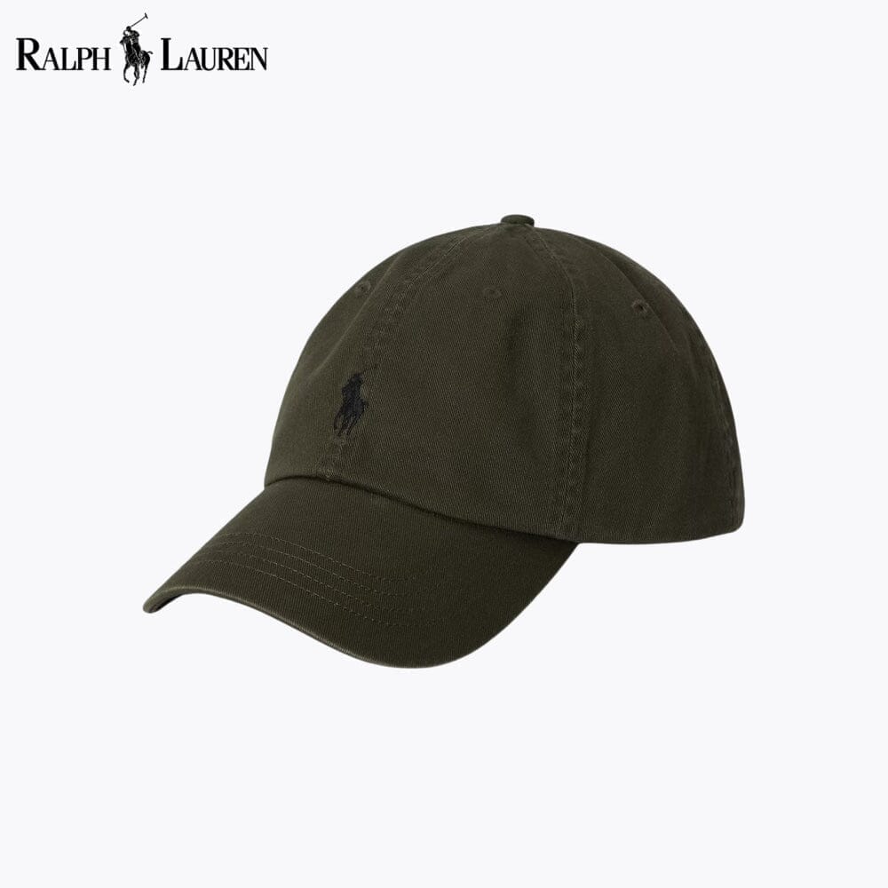 RL Cotton Chino Ball Cap Ralph Lauren Montevaro Olive 