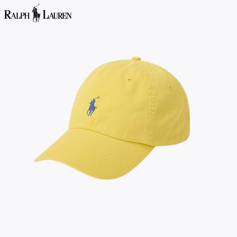 RL Cotton Chino Ball Cap Ralph Lauren Montevaro Yellow 