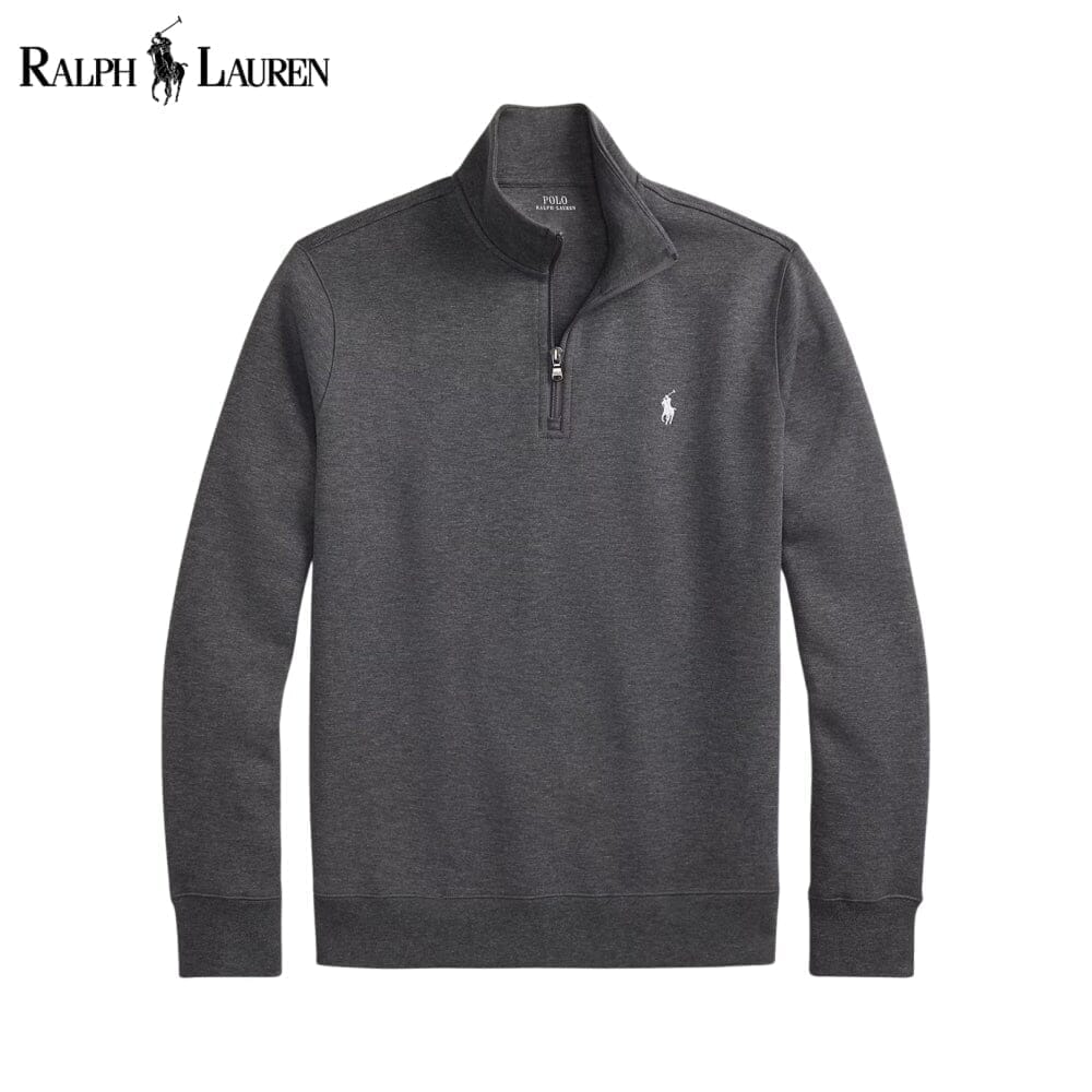 RL Double-Knit Mockneck Pullover Ralph Lauren Montevaro Barclay Heather S 