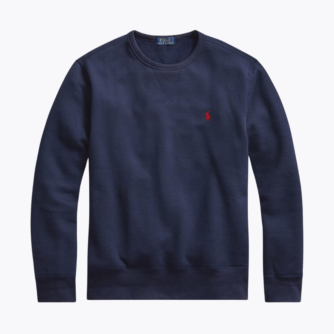 RL Fleece Sweatshirt Ralph Lauren Luxvian Cruise Navy S 