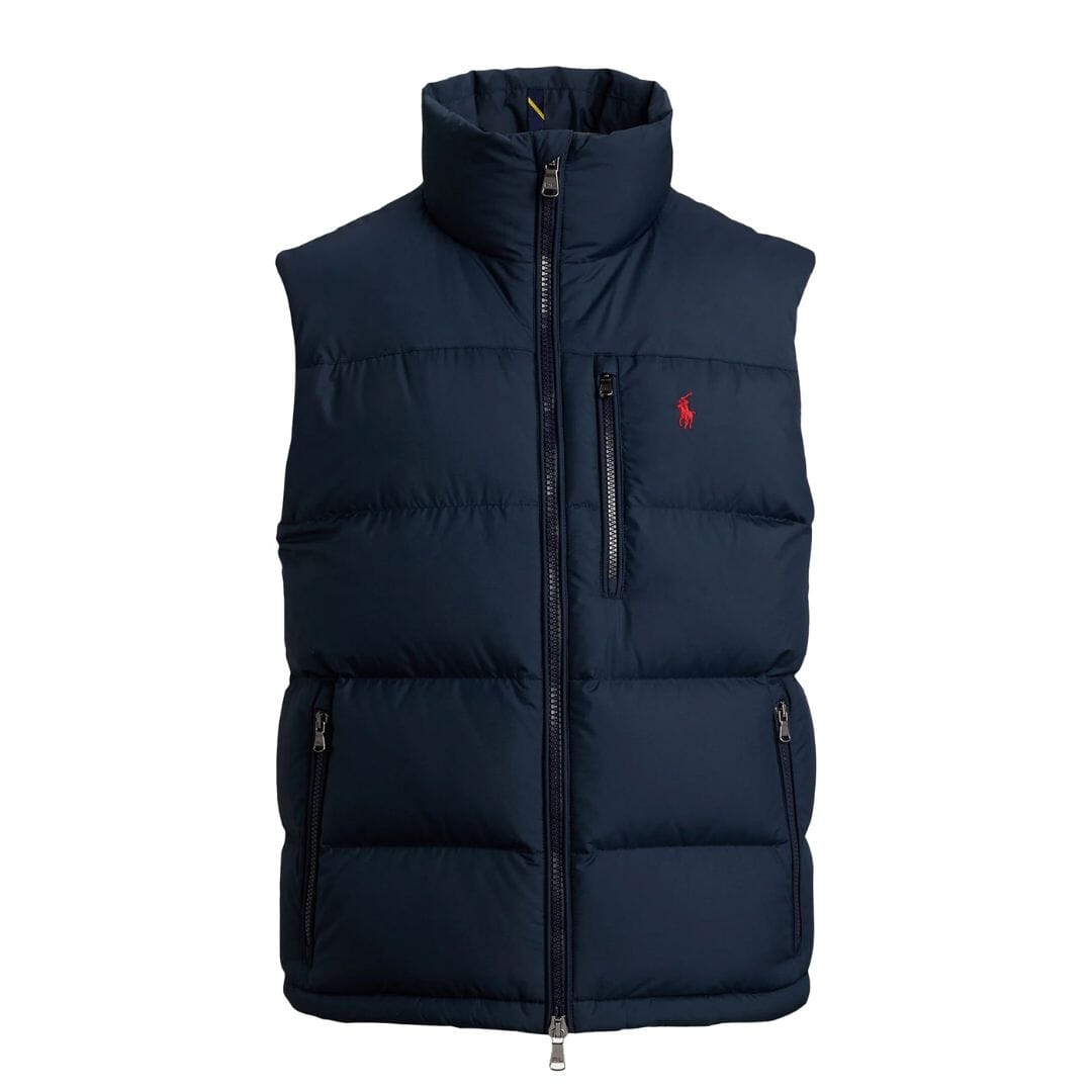 RL | Gilet Signature Homme – Déstockage Ralph Lauren Montevaro Bleu Profond XS 