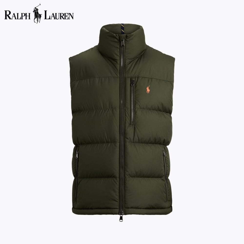 RL Gorham Down Gilet Ralph Lauren Montevaro Olive Green S 