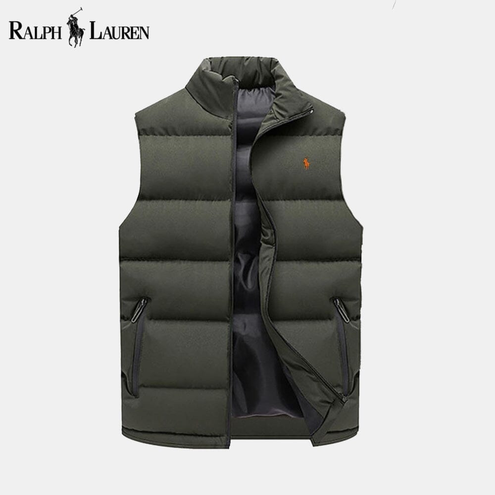 RL Insulated Down Puffer Waistcoat Ralph Lauren Aurev Green Ranger S 