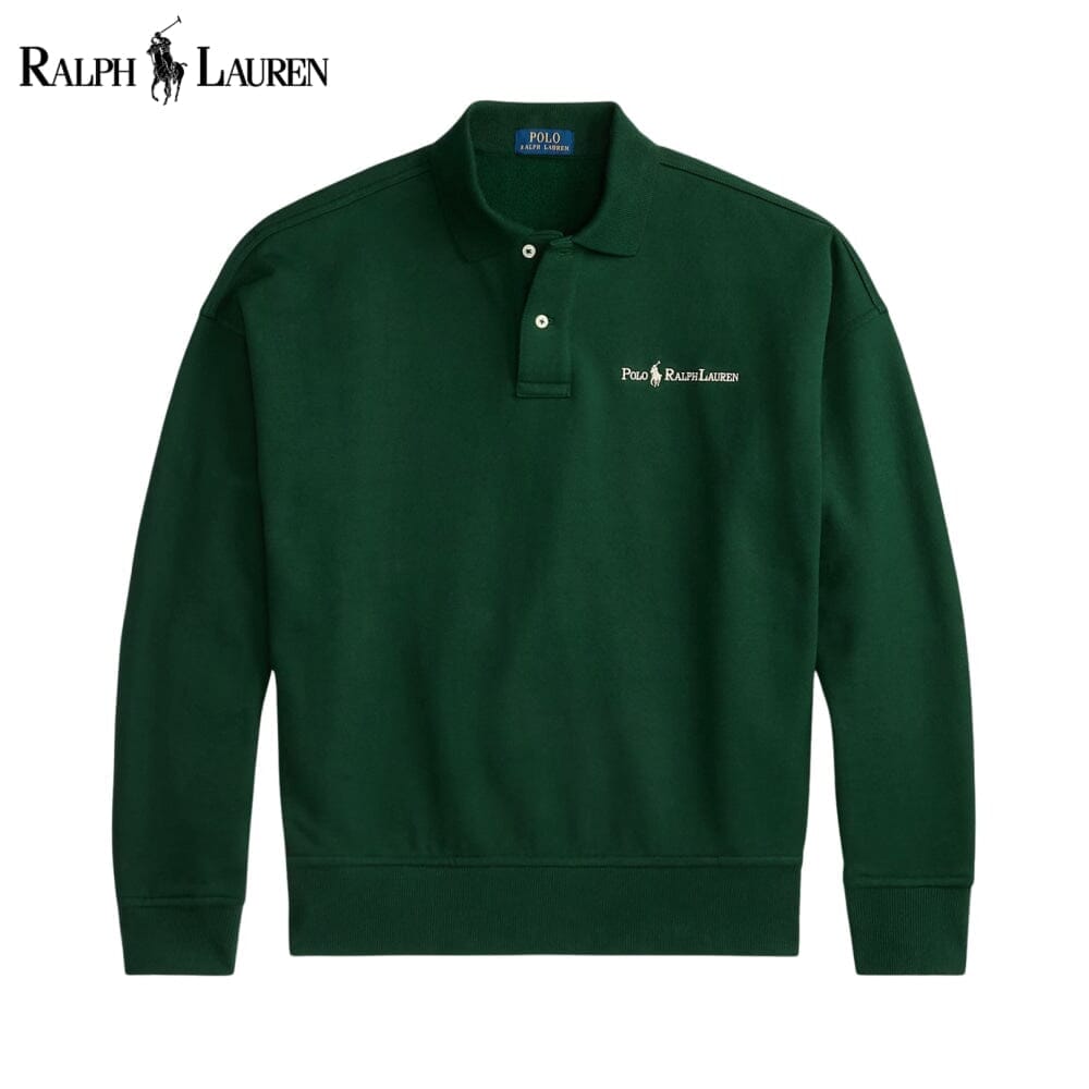 RL Logo Collared Sweatshirt Ralph Lauren Aurev Pine Green S 