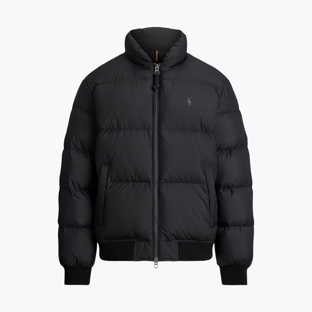 RL Textured Ripstop Down Jacket Ralph Lauren Aurev Polo Black S 