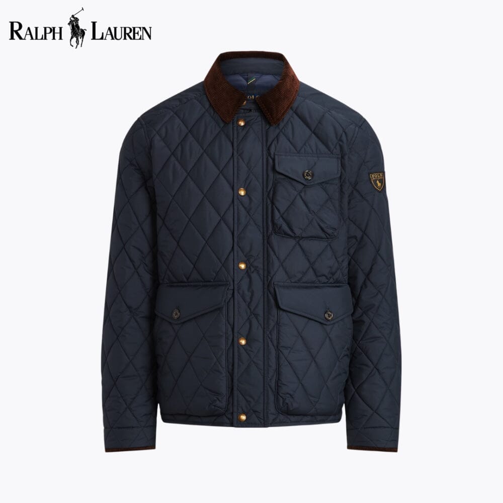 RL The Beaton Quilted Jacket Ralph Lauren Luxvian Blue Navy S 