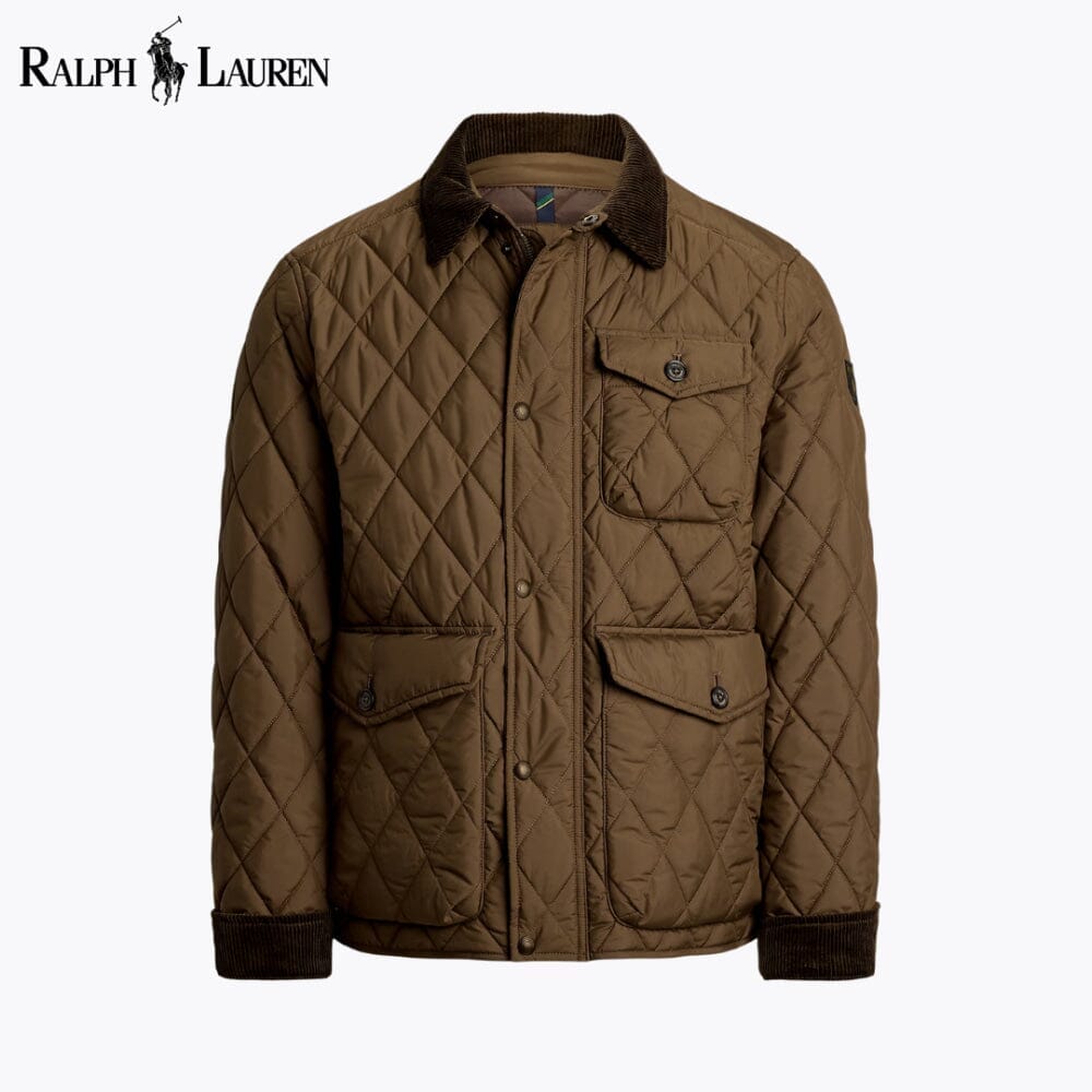 RL The Beaton Quilted Jacket Ralph Lauren Luxvian Chestnut S 