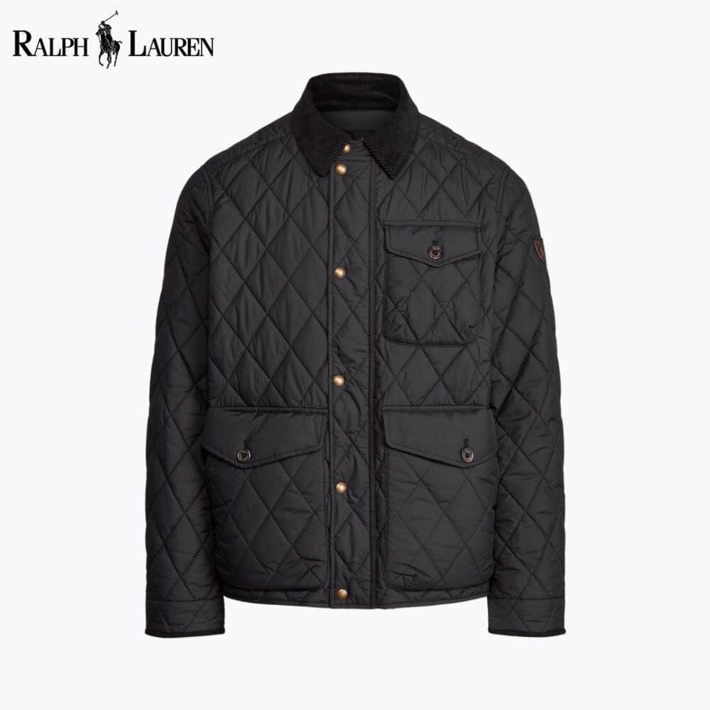 RL The Beaton Quilted Jacket Ralph Lauren Montevaro Black S 