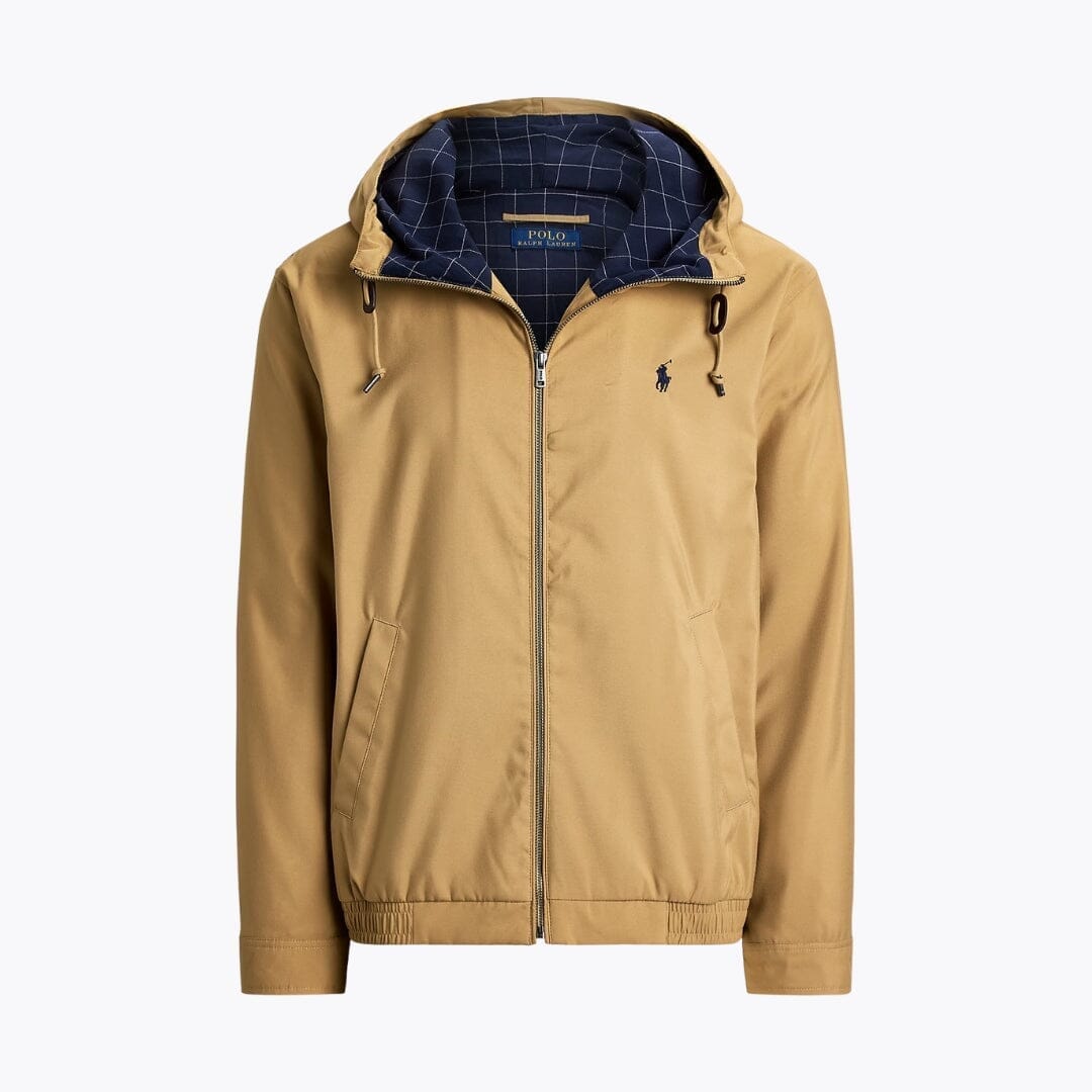 RL Twill Hooded Jacket Ralph Lauren Montevaro Camel S 