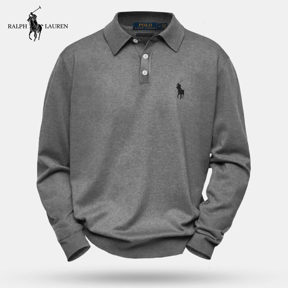 RL Victor | Men's Polo Shirt Ralph Lauren Luxvian Gray S 