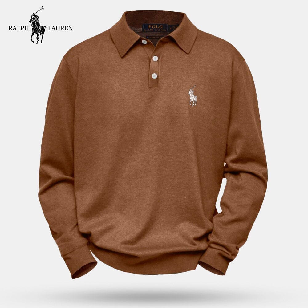RL Victor | Men's Polo Shirt Ralph Lauren Montevaro Dark brown S 