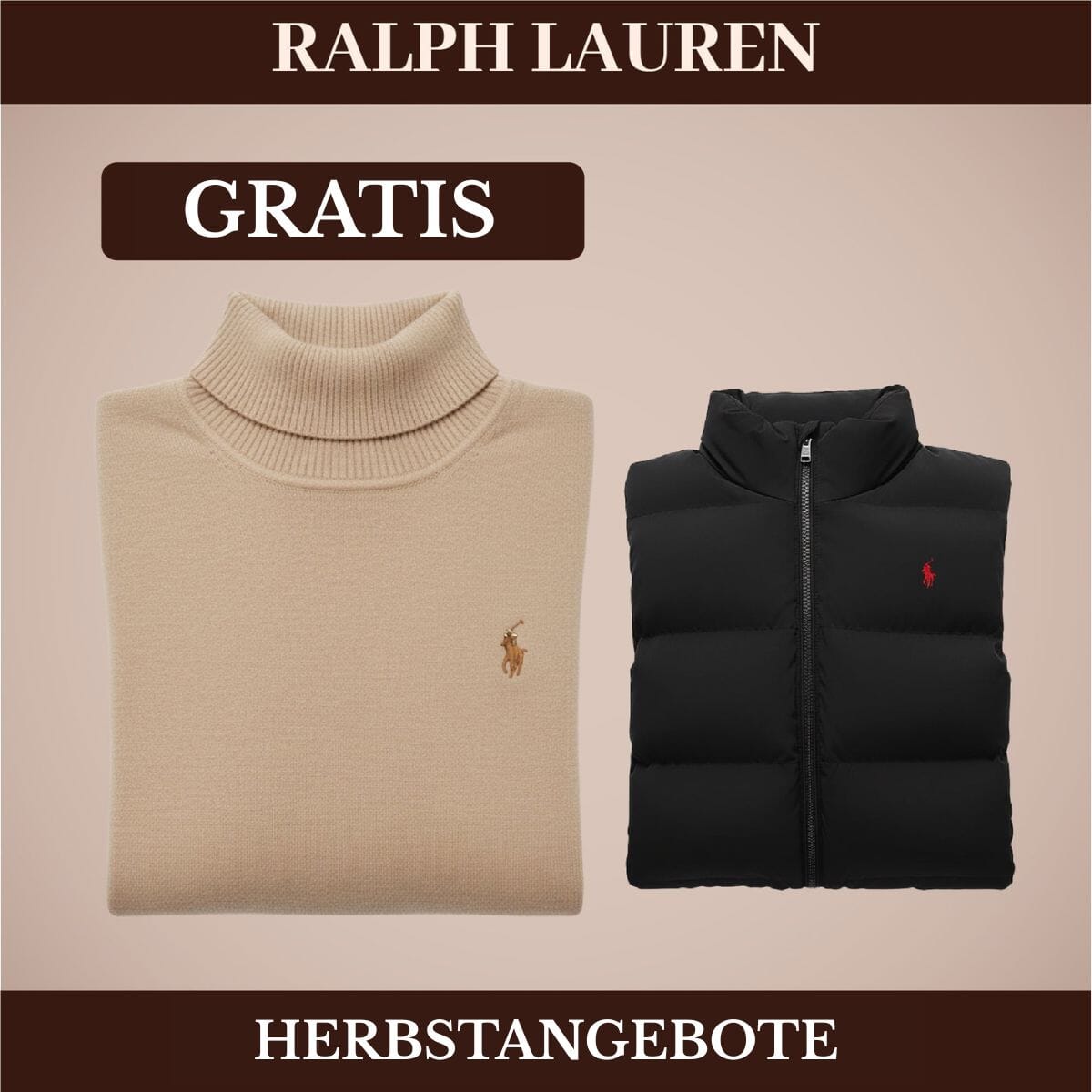 RL Weste + Gratis-Pullover (LAGERRÄUMUNG) Ralph Lauren Montevaro 