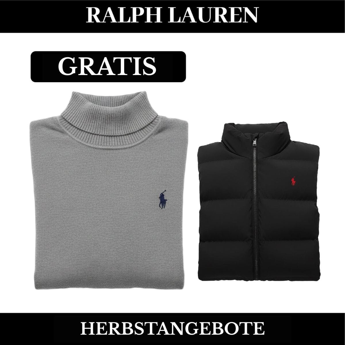 RL Weste + Gratis-Pullover (LAGERRÄUMUNG) Ralph Lauren Montevaro 