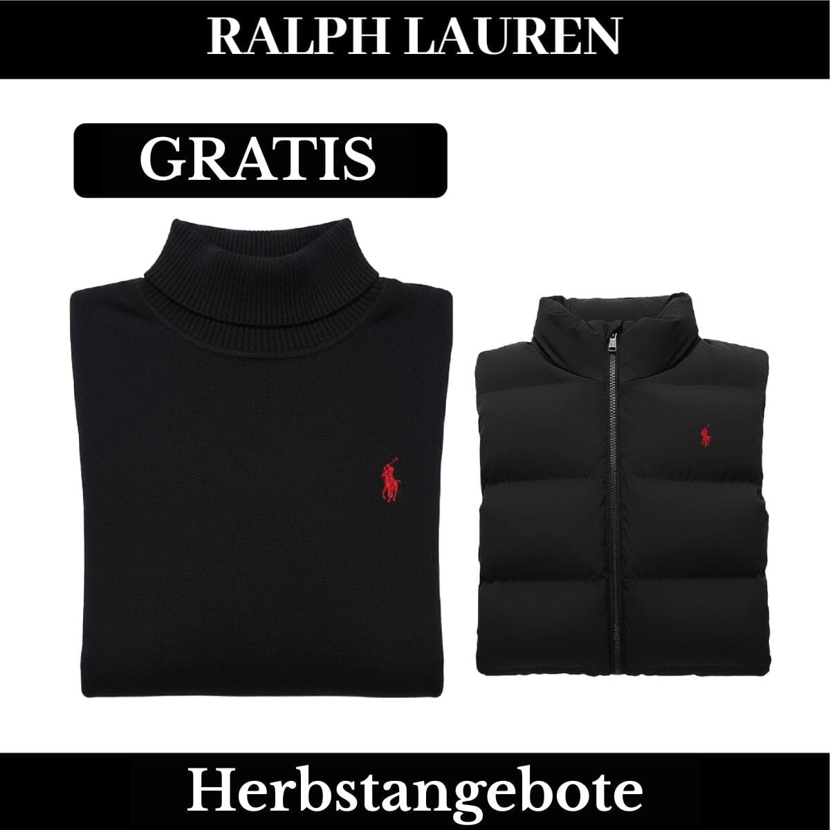 RL Weste + Gratis-Pullover (LAGERRÄUMUNG) Ralph Lauren Montevaro 