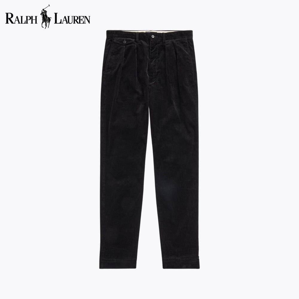 RL Whitman Relaxed Fit Corduroy Pant Ralph Lauren Luxvian Black 28 