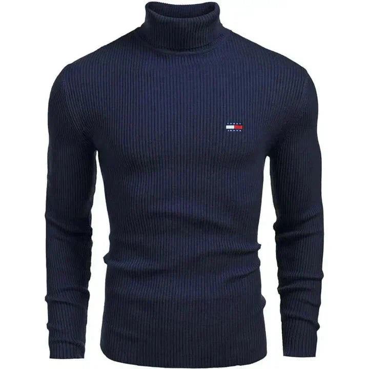 TM Men's Turtleneck Sweater Tommy Hilfiger Luxvian Blue M 