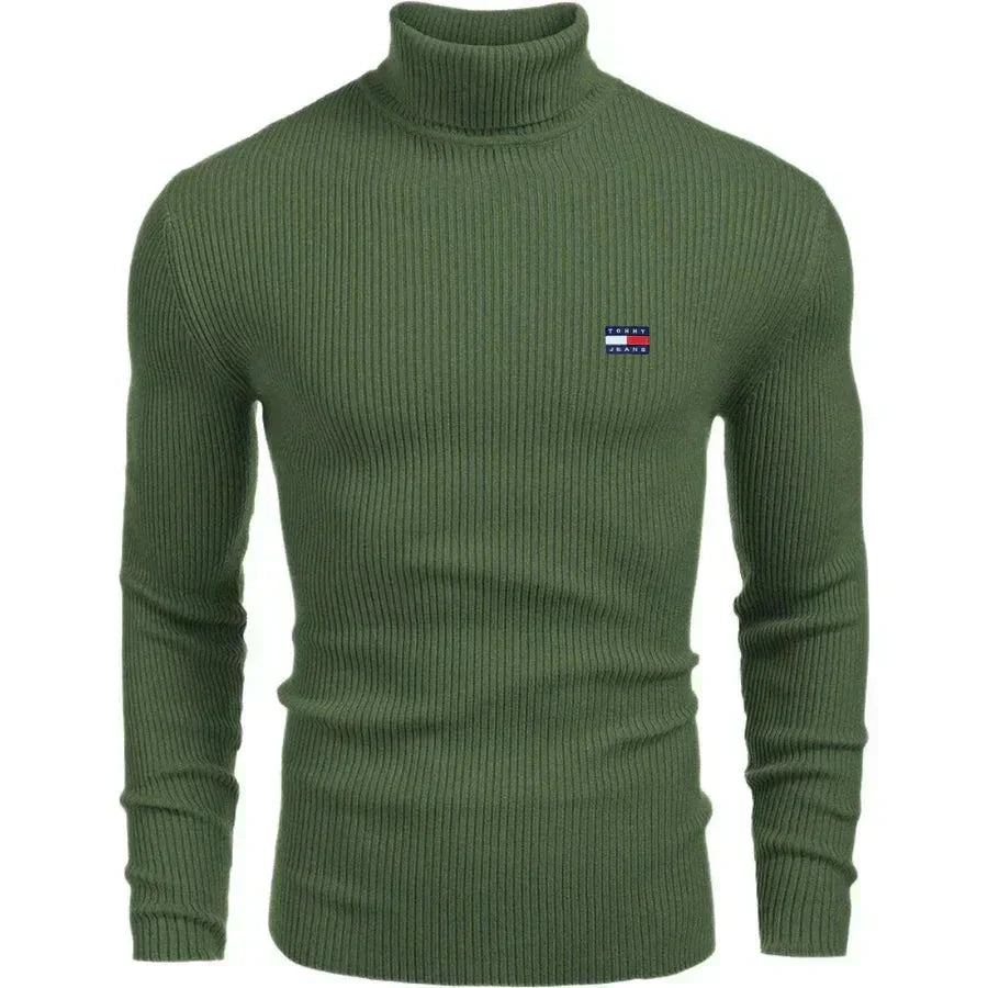 TM Men's Turtleneck Sweater Tommy Hilfiger Luxvian Green M 