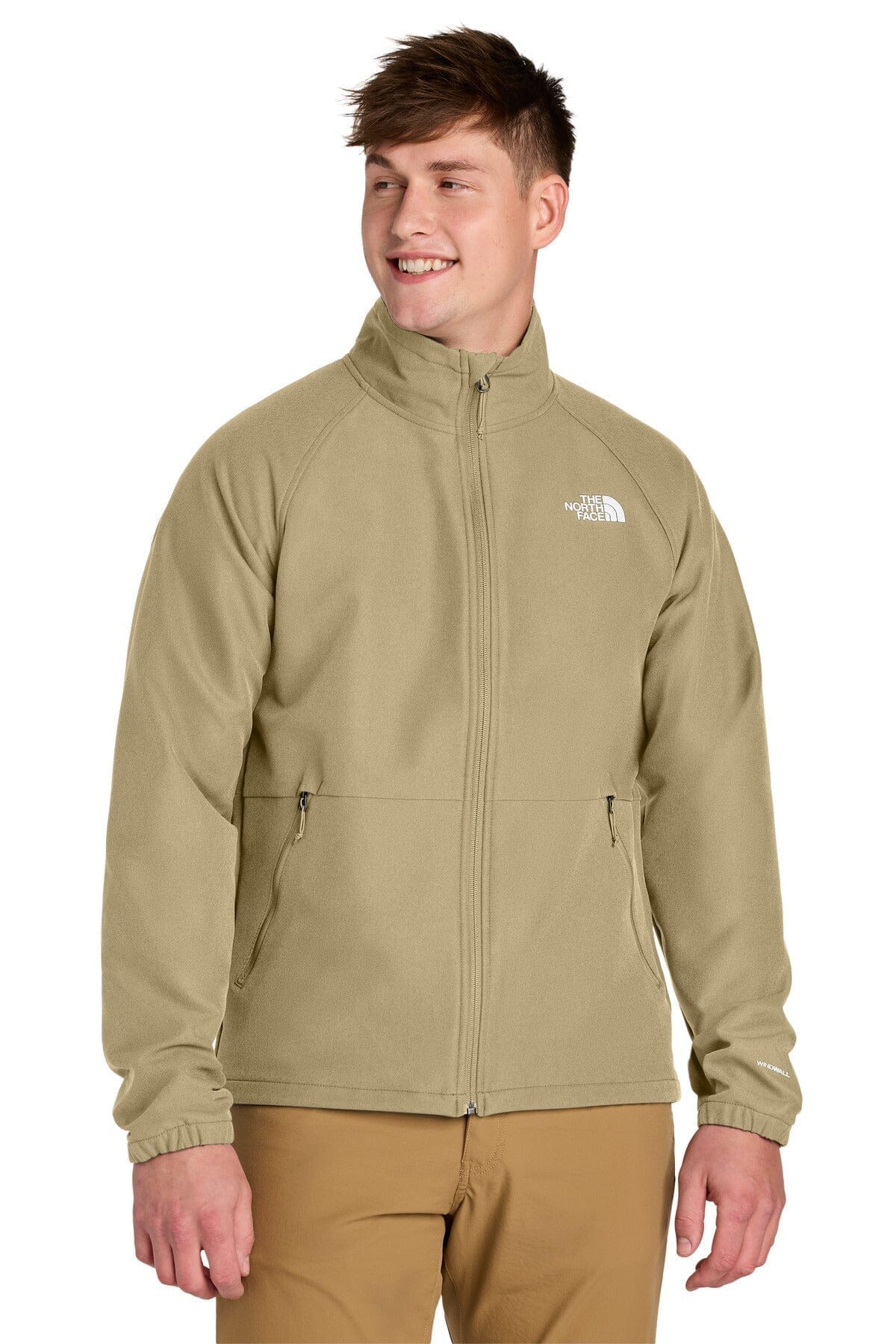 TNF Barr Lake Soft Shell Jacket The North Face Luxvian Khaki Stone Dark Heather S 