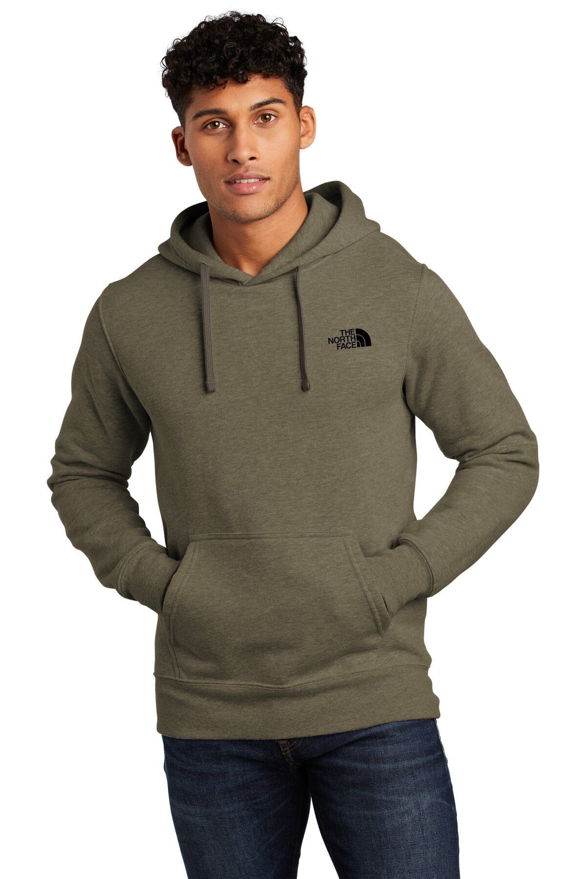 TNF Chest Logo Pullover Hoodie The North Face Luxvian New Taupe Green Heather S 