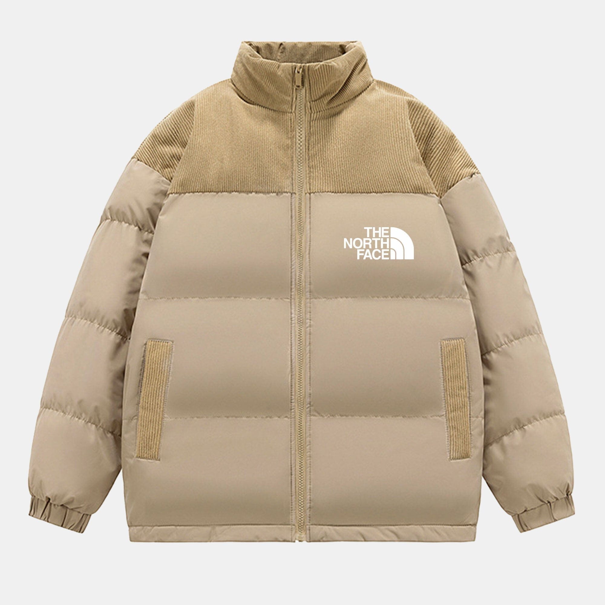 TNF Nuptse Insulated Down Puffer Jacket The North Face Aurev Beige S 