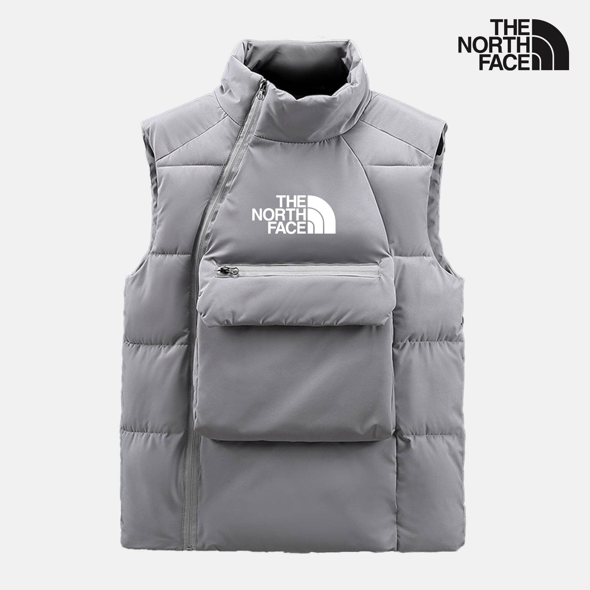 TNF Quilted Vest The North Face Luxvian Gray M 