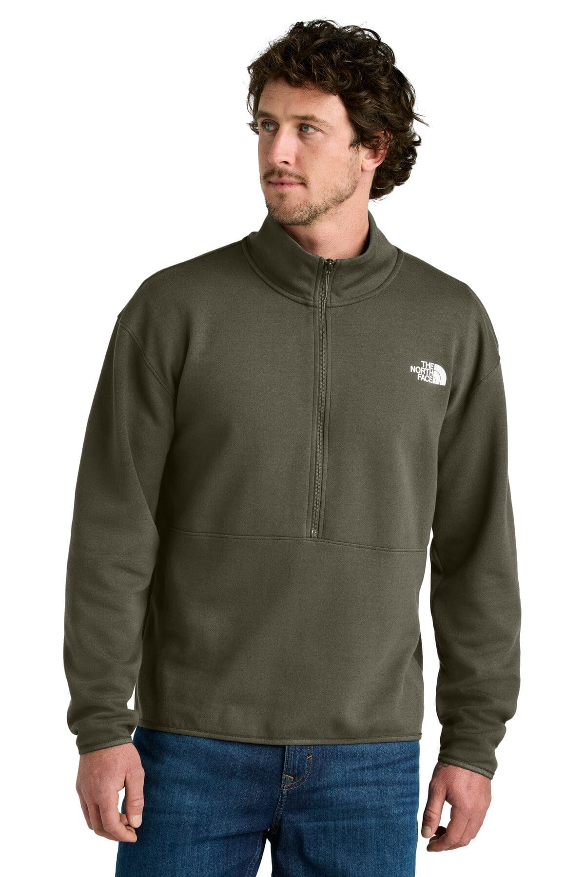 TNF Sleeve Logo Pullover Hoodie The North Face Luxvian New Taupe Green S 