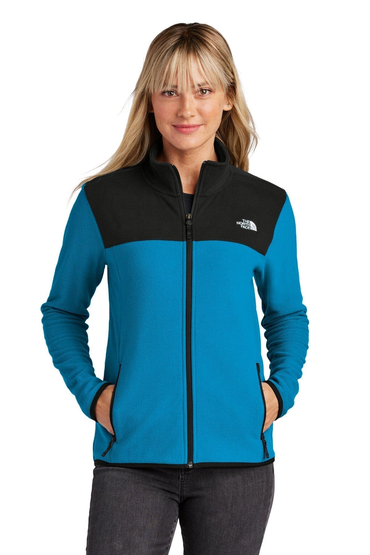 TNF Women's Glacier Full-Zip Fleece Jacket The North Face Luxvian Hero Blue/ TNF Black S 