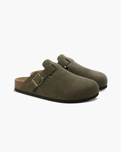 Wildleder Clogs Luxvian Oliv EU 36 / UK 4.5 / US 5 