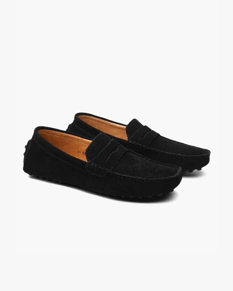Wildleder Fahrer Slipper Luxvian Schwarz EU 38 / UK 5 / US 5.5 